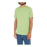 Calvin Klein Bomull Linne Herr T-shirt Green, Herr