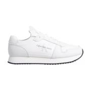 Calvin Klein Jeans Vita Casual Läder Sneakers White, Herr