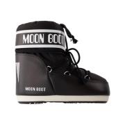 Moon Boot Svarta Syntetiska Låga Stövlar Black, Dam