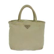 Prada Vintage Pre-owned Tyg prada-vskor Beige, Dam