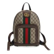 Gucci Vintage Pre-owned Belagd canvas gucci-vskor Beige, Dam