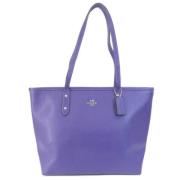 Coach Pre-owned Pre-owned Plast handvskor Purple, Dam