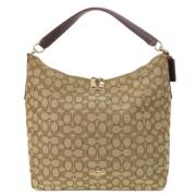 Coach Pre-owned Pre-owned Canvas handvskor Brown, Dam