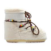 Moon Boot Snö stövlar Icon Low Faux Fur Beige, Dam