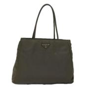 Prada Vintage Pre-owned Tyg prada-vskor Green, Dam