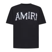 Amiri Stjärnor Logo Tee Svart Black, Herr