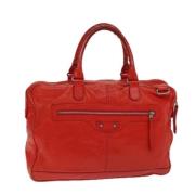 Balenciaga Vintage Pre-owned Laeder handvskor Red, Dam