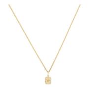 Vedder & Vedder Tiny Pavé Tag Halsband Guld Yellow, Dam