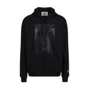 Iceberg Svarta Hoodies Stilfull Modell Black, Herr