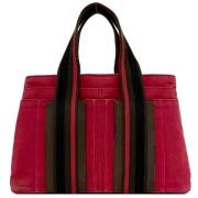 Hermès Vintage Pre-owned Canvas handvskor Red, Dam