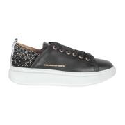 Alexander Smith Svarta Vävda Sneakers Black, Dam