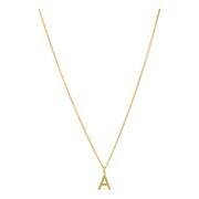 Vedder & Vedder Bubble Letter Halsband Guld Yellow, Dam