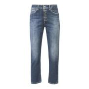 Dondup Stiliga Denim High-Waist Jeans Blue, Dam