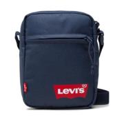 Levi's Mäns Axelväska med Micro Logo Blue, Herr