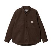 Carhartt Wip Herr Derby Brun eller Khaki Overshirt Brown, Herr