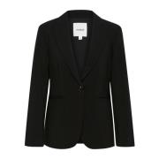 Soaked in Luxury Kort Svart Blazer Jacka Black, Dam