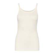 Soaked in Luxury Rollneck Tank Top Whisper White White, Dam