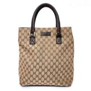 Gucci Vintage Pre-owned Canvas gucci-vskor Beige, Dam