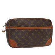 Louis Vuitton Vintage Pre-owned Canvas kuvertvskor Brown, Dam