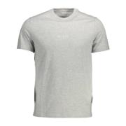 Guess Gra Slim Fit Ekologisk Bomull T-shirt Gray, Herr