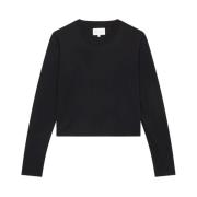 Loulou Studio Casual Långärmad Sweatshirt Black, Dam