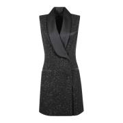 Max Mara Elegant Svart Klänning - Klassisk Stil Black, Dam