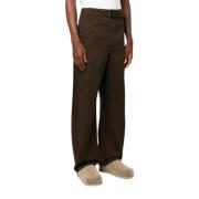 Lemaire Twisted Belted Espresso Byxor Brown, Herr