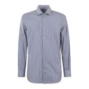 Kiton Herr Casual Skjorta Blue, Herr