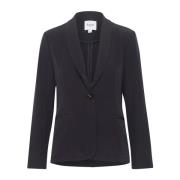 Saint Tropez Klassisk Blazer Jacka Night Sky Blue, Dam