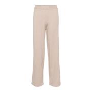 Saint Tropez Elegant Melange Byxor Beige, Dam