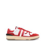 Lanvin Röd Vit Sneakers Multi-Panel Design Red, Herr