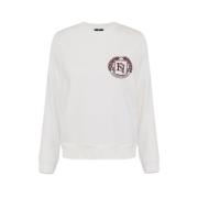 Elisabetta Franchi Stiligt Sweatshirt för Kvinnor White, Dam