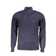 U.s. Polo Assn. Blå Broderad Half-Zip Tröja Blue, Herr