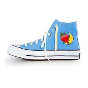 SKY High Farm Vintage Star High-Top Sneakers Blue, Herr