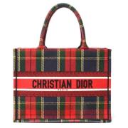 Dior Vintage Pre-owned Canvas handvskor Red, Dam