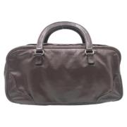 Prada Vintage Pre-owned Laeder handvskor Brown, Dam