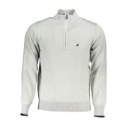 U.s. Polo Assn. Broderad Half Zip Tröja Gray, Herr