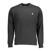 U.s. Polo Assn. Svart Långärmad Crewneck Sweatshirt Black, Herr