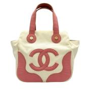 Chanel Vintage Pre-owned Canvas chanel-vskor Pink, Dam