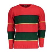 U.s. Polo Assn. Rosa Crewneck Sweater med Logo Multicolor, Herr