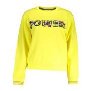 Desigual Gul Sweatshirt med Logo och Långa ärmar Yellow, Dam