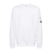 Moschino Bomullsblandad Sweatshirt White, Herr