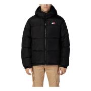 Tommy Hilfiger Svart Huva Dragkedja Jacka Höst/Vinter Män Black, Herr