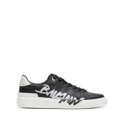 Balmain Svarta Sneakers för Män Black, Herr