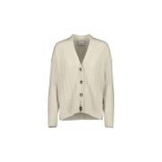 Allude Fashionable Cardigan Sweater White, Dam