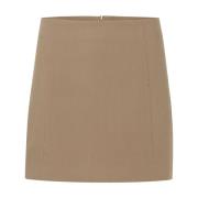 Soaked in Luxury Kort Kjol Valnöt Slim-Fit Brown, Dam