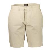 Napapijri Beige Bermuda Shorts med Kontrastdetaljer Beige, Herr