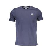 North Sails Avslappnad Rund Hals T-shirt Blå Blue, Herr