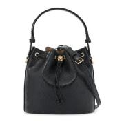 Tory Burch Monogram Bucketväska med Justerbar Rem Black, Dam