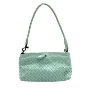 Bottega Veneta Vintage Pre-owned Laeder handvskor Blue, Dam